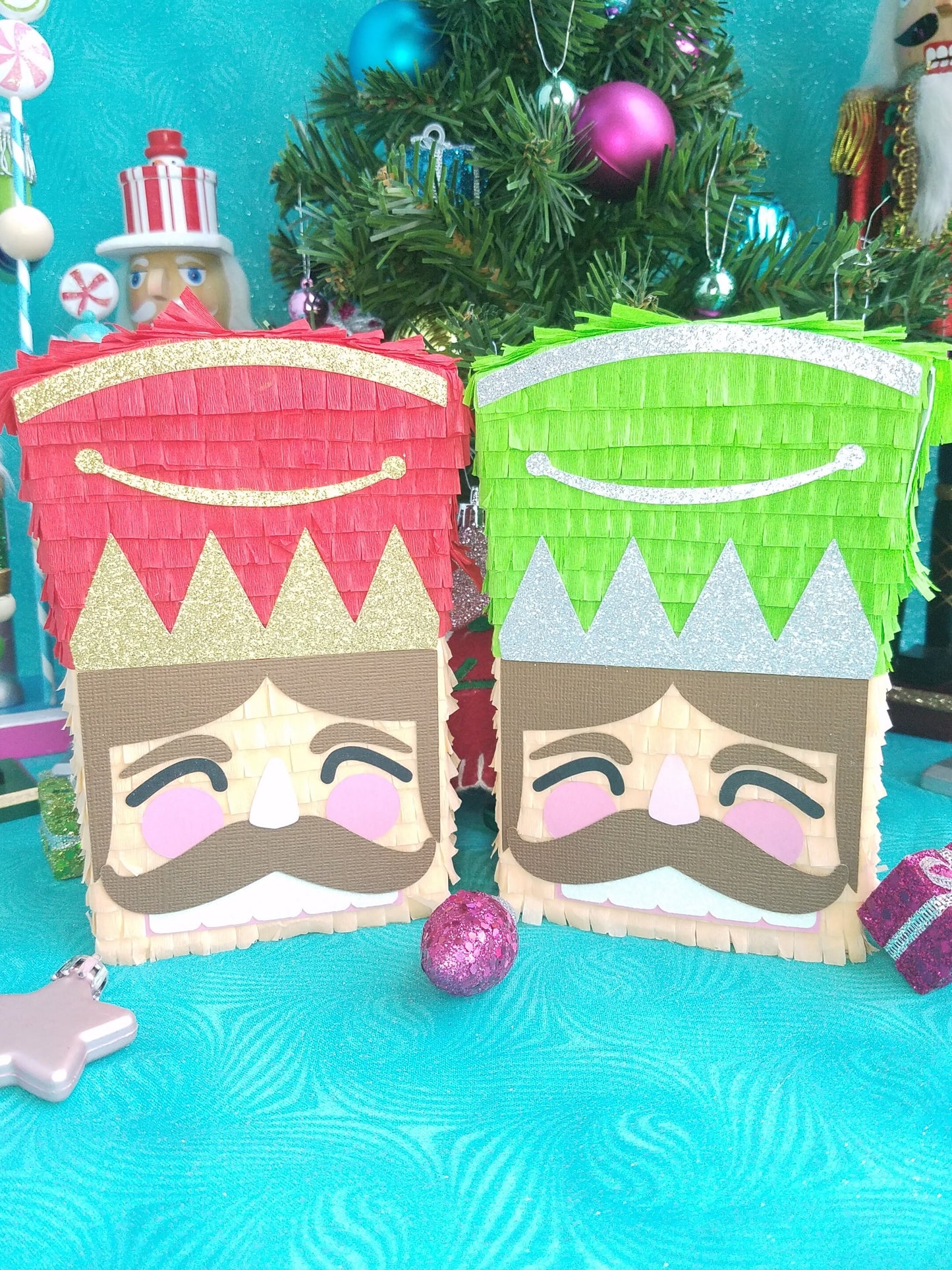 Nutcracker mini piñata 6" Nutcracker party decor Toy soldier party favor Christmas mini piñata Nutcracker birthday Nutcracker party (Each)