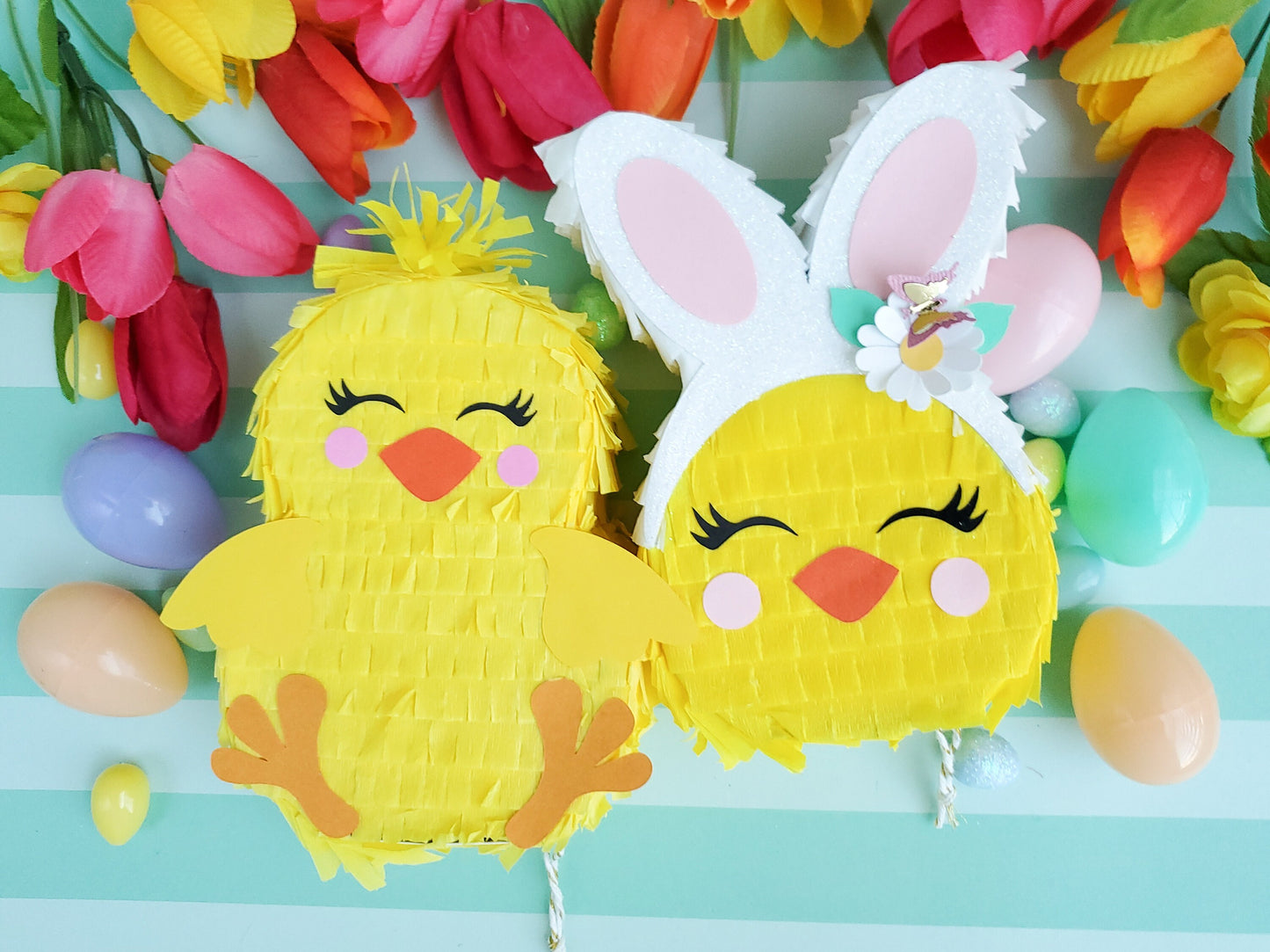 Chicken mini piñata 5.5", Easter basket filler, Farm birthday theme, Easter mini piñata, Farm, Chicken theme, Little chicken party (Ea)