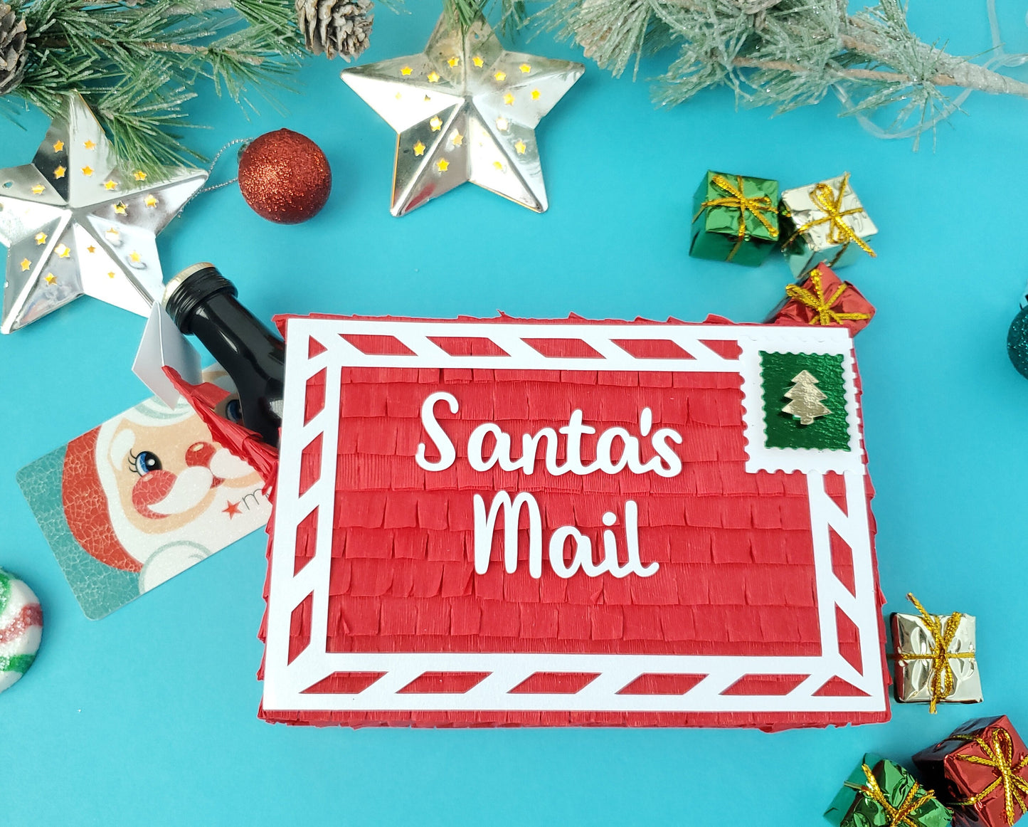 Letters from Santa mini pinata, Christmas letter, Letters from the North Pole, Envelope, Santa's mail, Elf on the shelf idea (Ea)