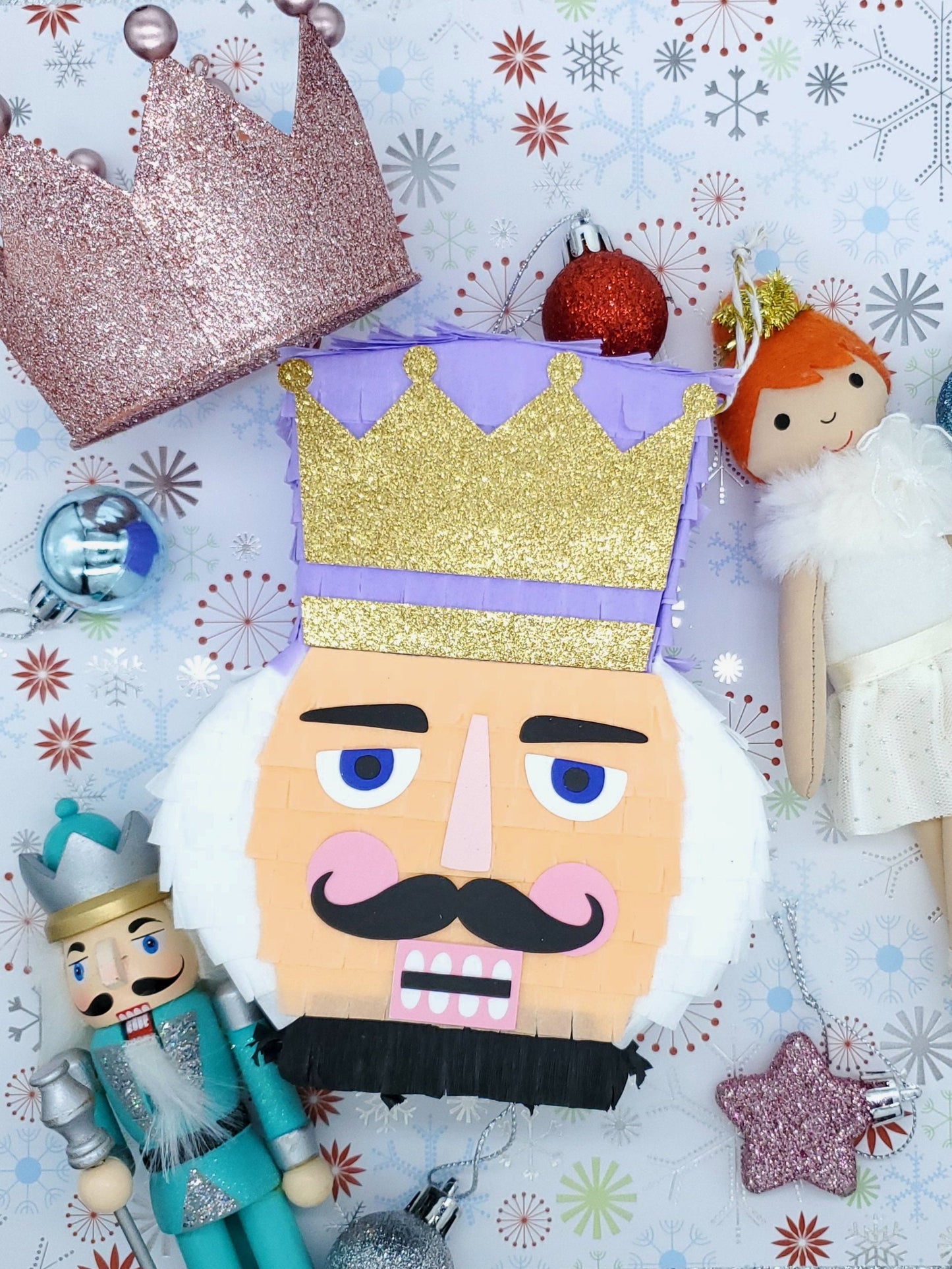 Nutcracker mini pinata 6" Nutcracker party decor Christmas nutcracker Nutcraker theme Nutcracker ballet party Nutcracker party favors (Ea)