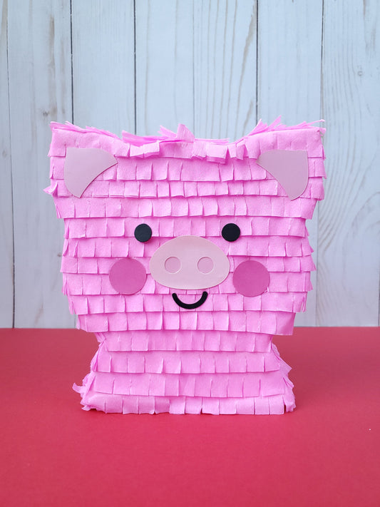 Mini pig piñata 6", farm piggy, farm birthday, barnyard theme, pig party favor, pig party decoration, farm animal birthday