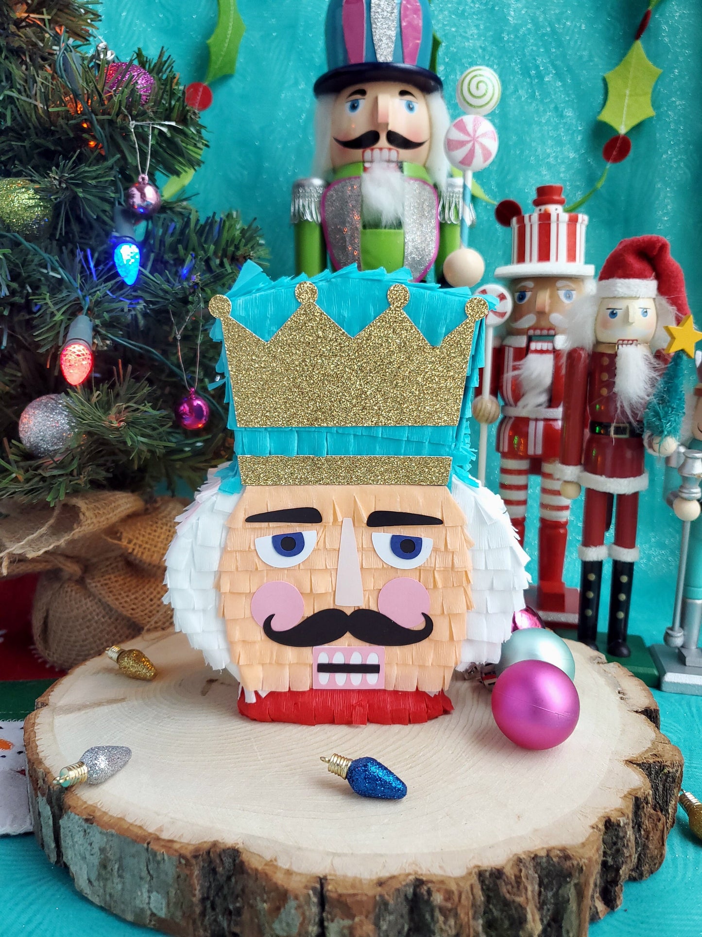 Nutcracker mini pinata 6" Nutcracker party decor Christmas nutcracker Nutcraker theme Nutcracker ballet party Nutcracker party favors (Ea)