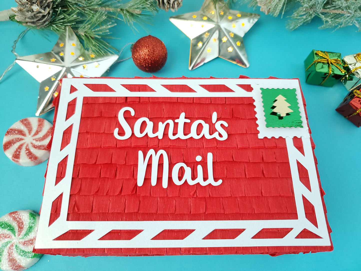 Letters from Santa mini pinata, Christmas letter, Letters from the North Pole, Envelope, Santa's mail, Elf on the shelf idea (Ea)