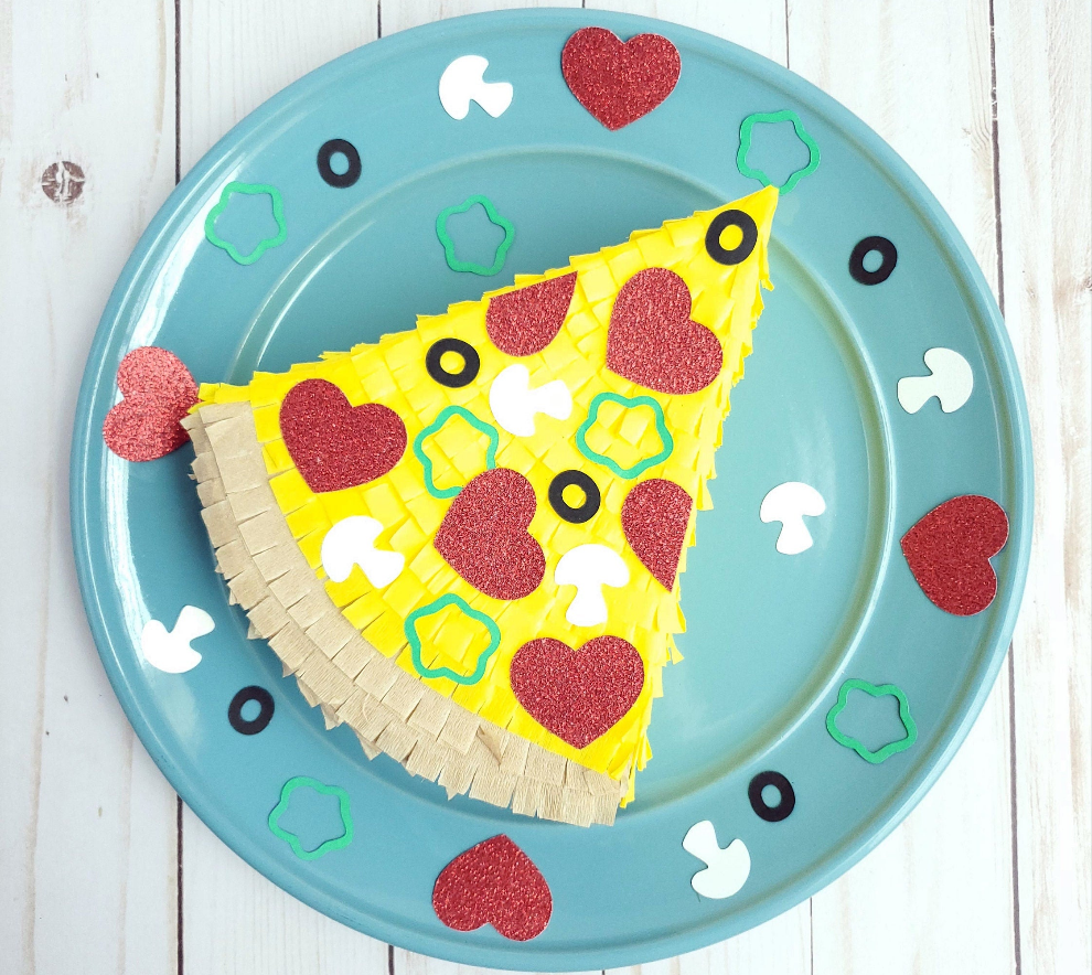 Pizza party 7" mini pinata, Pizza my heart, Galentines party, Pizza theme, Pizza birthday, Pizza slice decor, Mini pizza piñata (Ea)