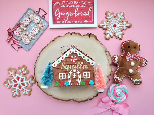 Personalizable Mini Gingerbread House Party Favor