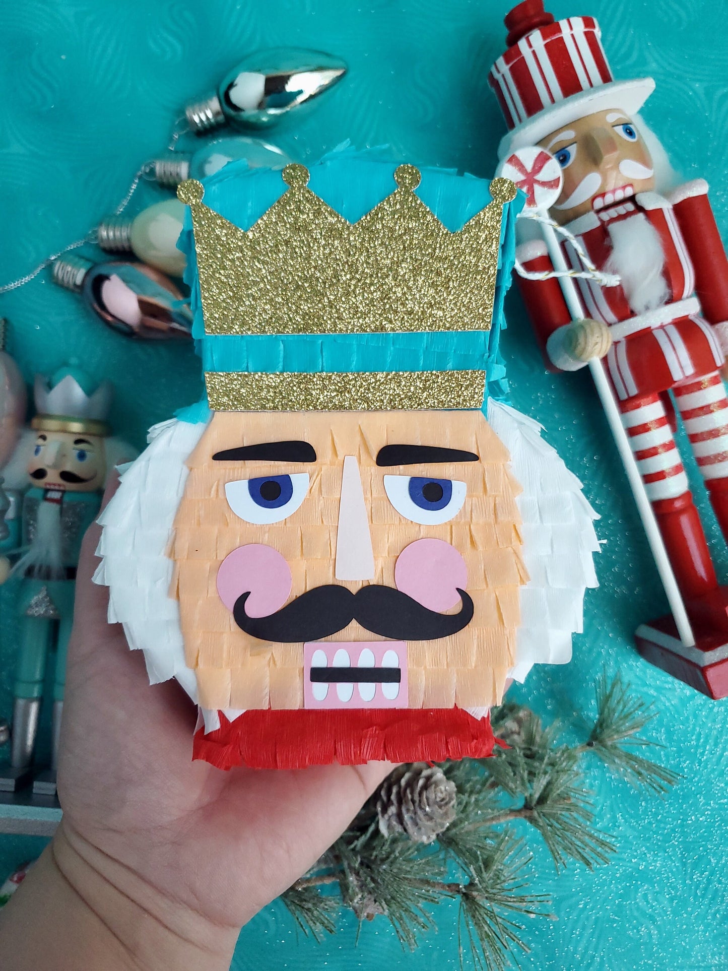 Nutcracker mini pinata 6" Nutcracker party decor Christmas nutcracker Nutcraker theme Nutcracker ballet party Nutcracker party favors (Ea)