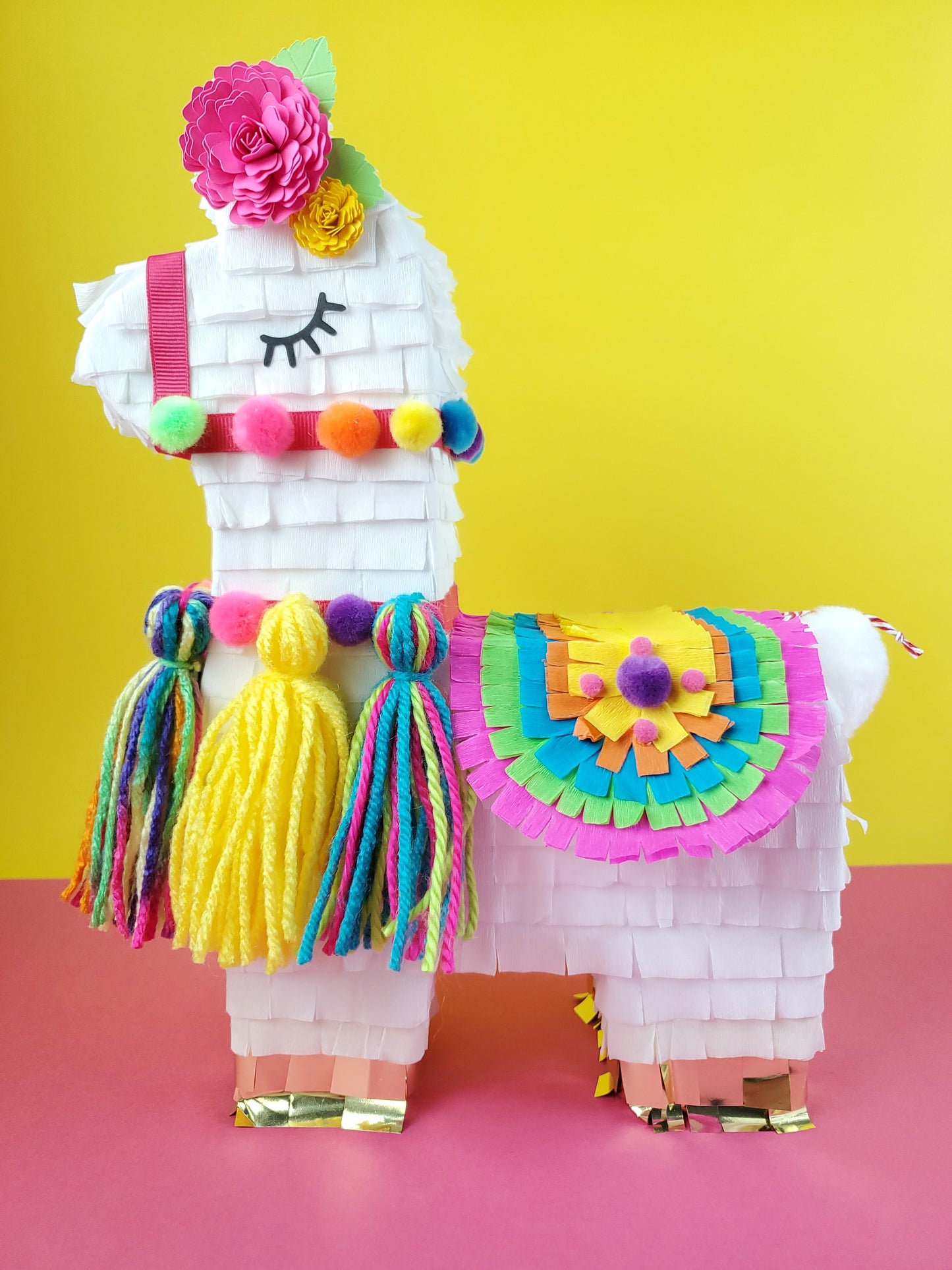 Llama piñata centerpiece 11" tall Llama party Llama birthday decor Llama bachelorette Llama baby shower Alpaca party Valentine's Box (1x)