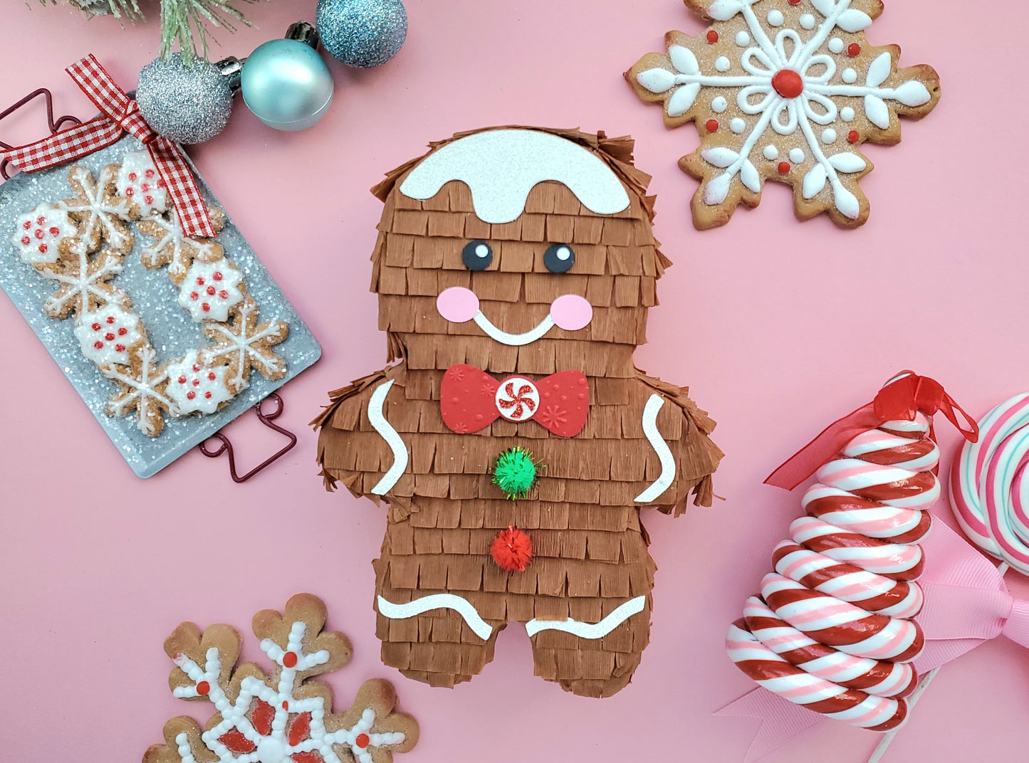 Gingerbread Boy Mini Piñata Party Favor