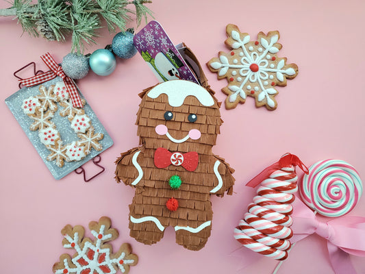 Gingerbread Boy Mini Piñata Party Favor