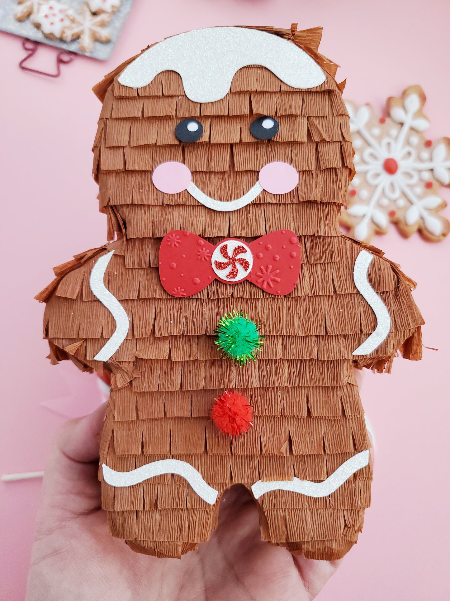 Gingerbread Boy Mini Piñata Party Favor