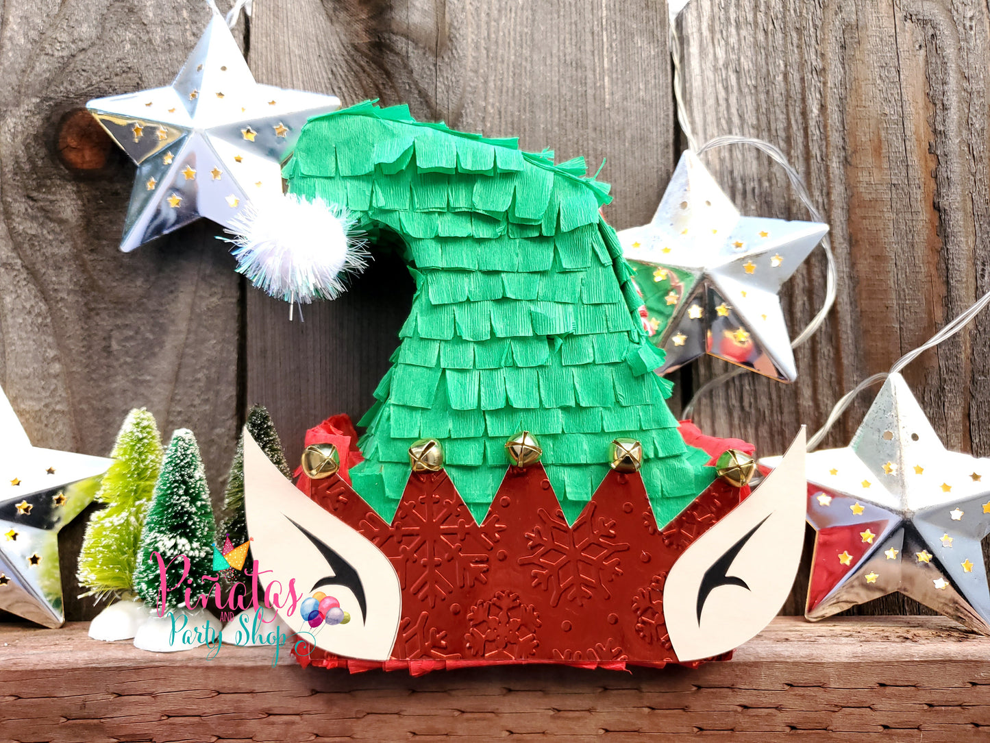 Personalizable Elf Hat Mini Piñata Party Favor - Sold Individually