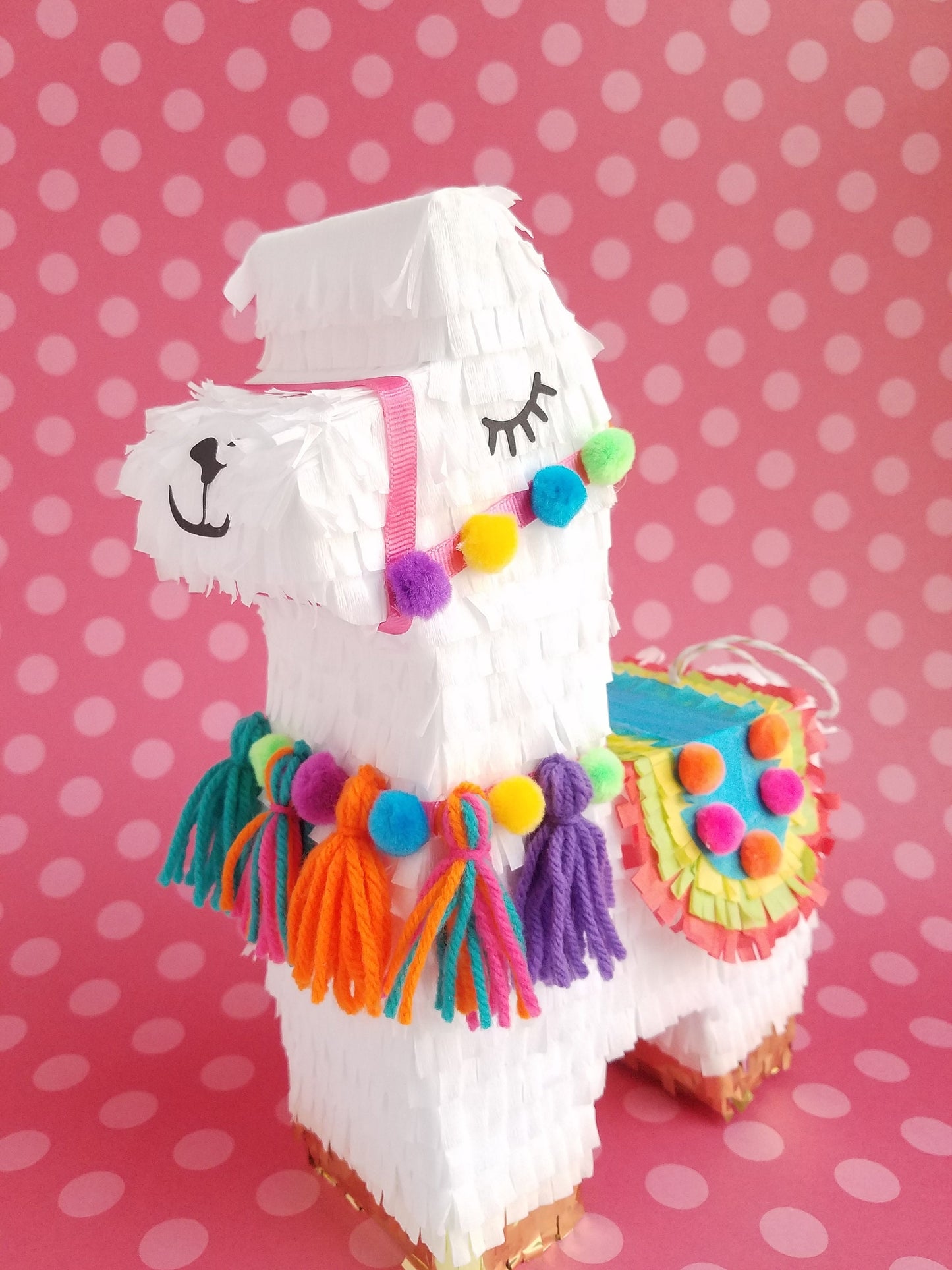 Llama piñata centerpiece 11" tall Llama party Llama birthday decor Llama bachelorette Llama baby shower Alpaca party Valentine's Box (1x)