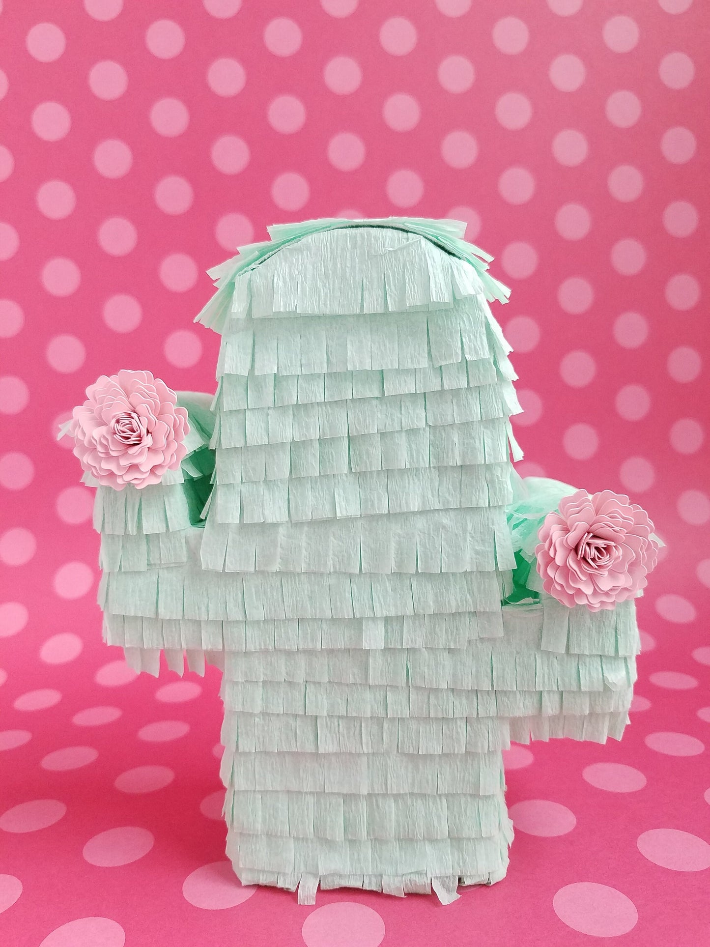 Boho Mint Cactus Mini Piñata Party Favors - Set of 3