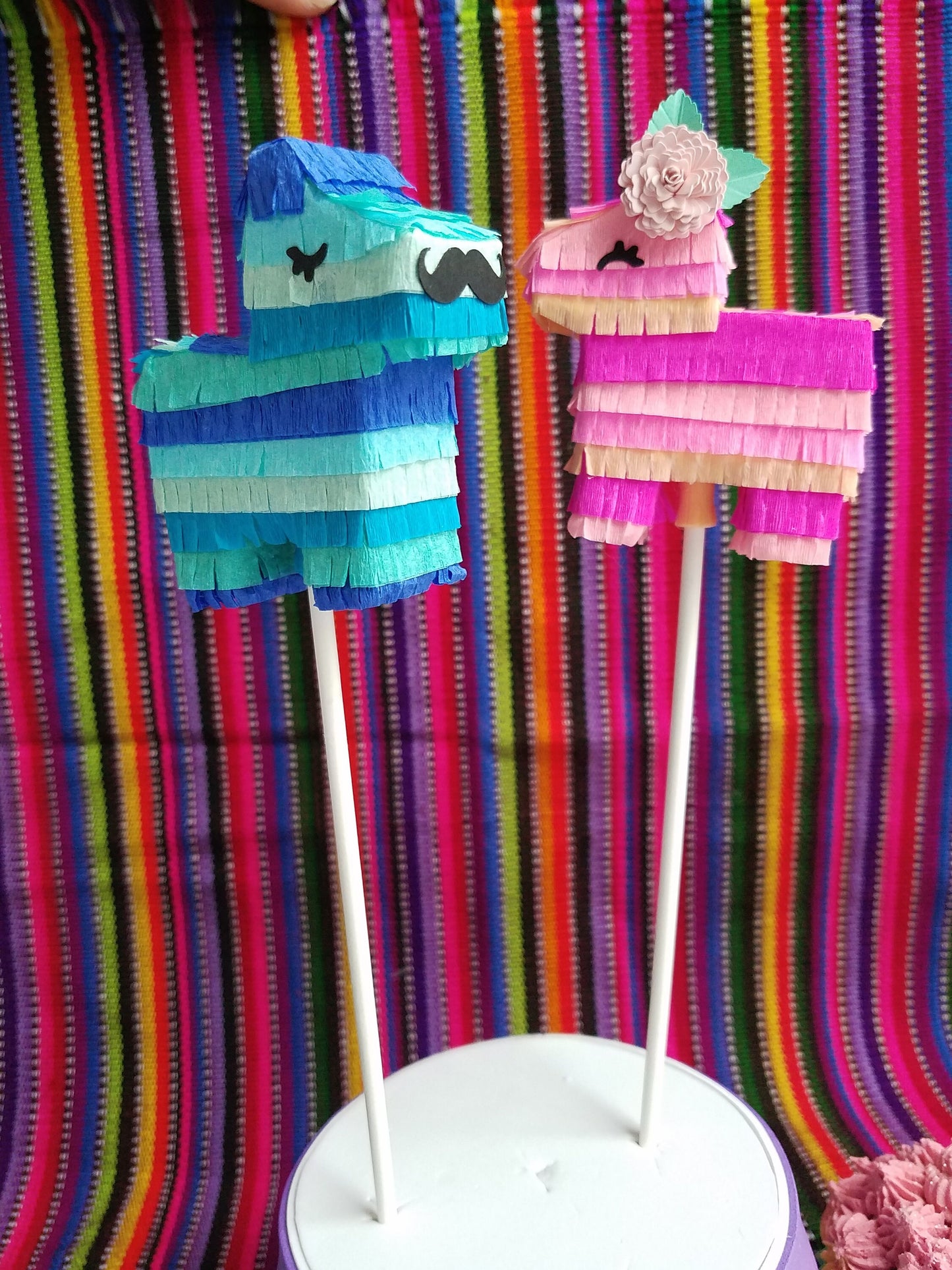 Gender reveal cake topper set of 2, Fiesta baby shower, Twin baby shower,  Fiesta theme topper, Fiesta engagement, Groom & Bride Fiesta topper