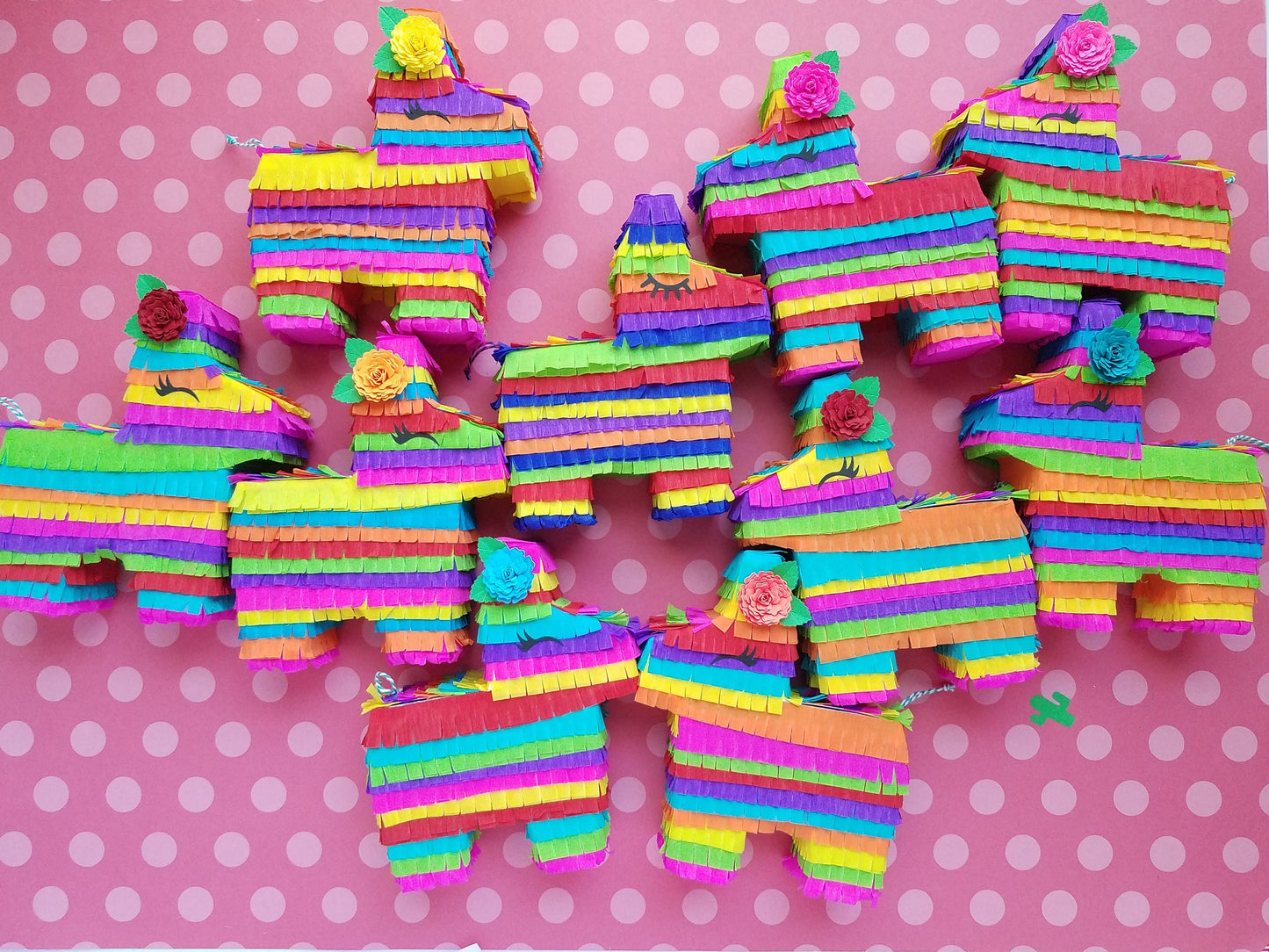 Set of 6 Extra Mini 4.5" donkey piñata, Fiesta wedding favor, Mexican theme wedding, Bridesmaid proposal, Groomsmen proposal, Fiesta theme