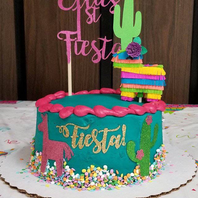 Mini donkey piñata cake topper Fiesta cake topper First fiesta Fiesta birthday, Taco twosday topper Cinco de mayo Mexican cake topper (Ea)