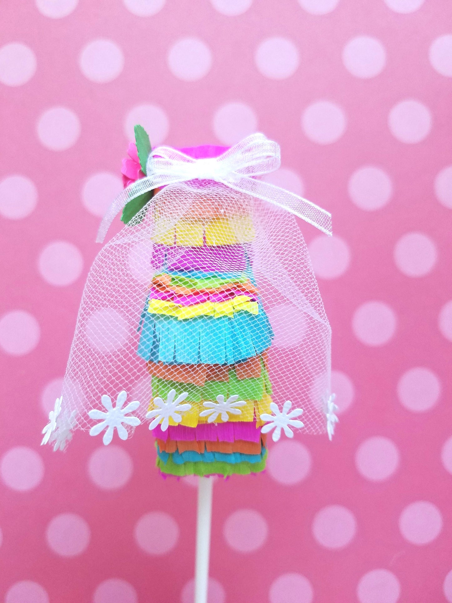 Bride Fiesta topper, Bridal shower topper, Fiesta bride topper, Final Fiesta topper, Mexican bride topper, piñata topper, BRIDE ONLY