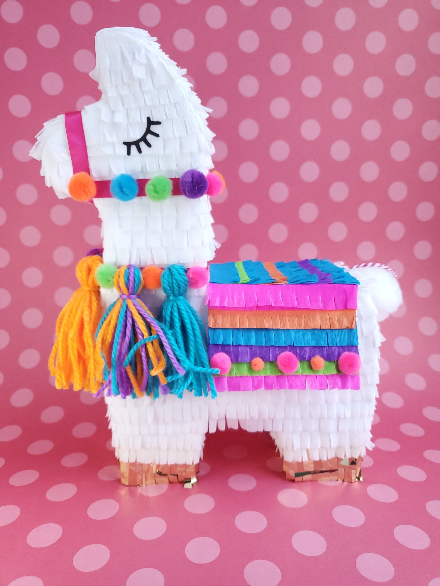 Llama piñata centerpiece 11" tall Llama party Llama birthday decor Llama bachelorette Llama baby shower Alpaca party Valentine's Box (1x)