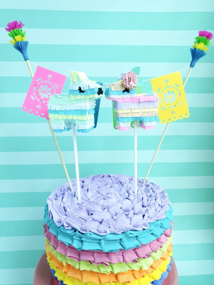 Gender reveal cake topper set of 2, Fiesta baby shower, Twin baby shower,  Fiesta theme topper, Fiesta engagement, Groom & Bride Fiesta topper