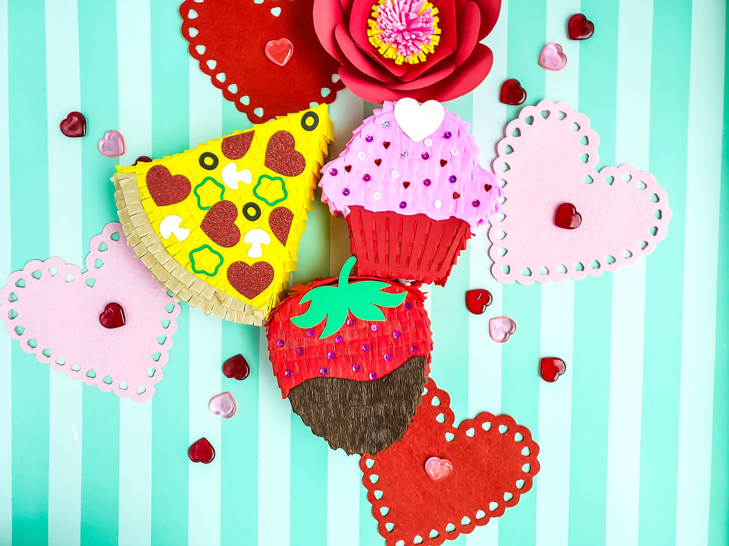 Pizza party 7" mini pinata, Pizza my heart, Galentines party, Pizza theme, Pizza birthday, Pizza slice decor, Mini pizza piñata (Ea)