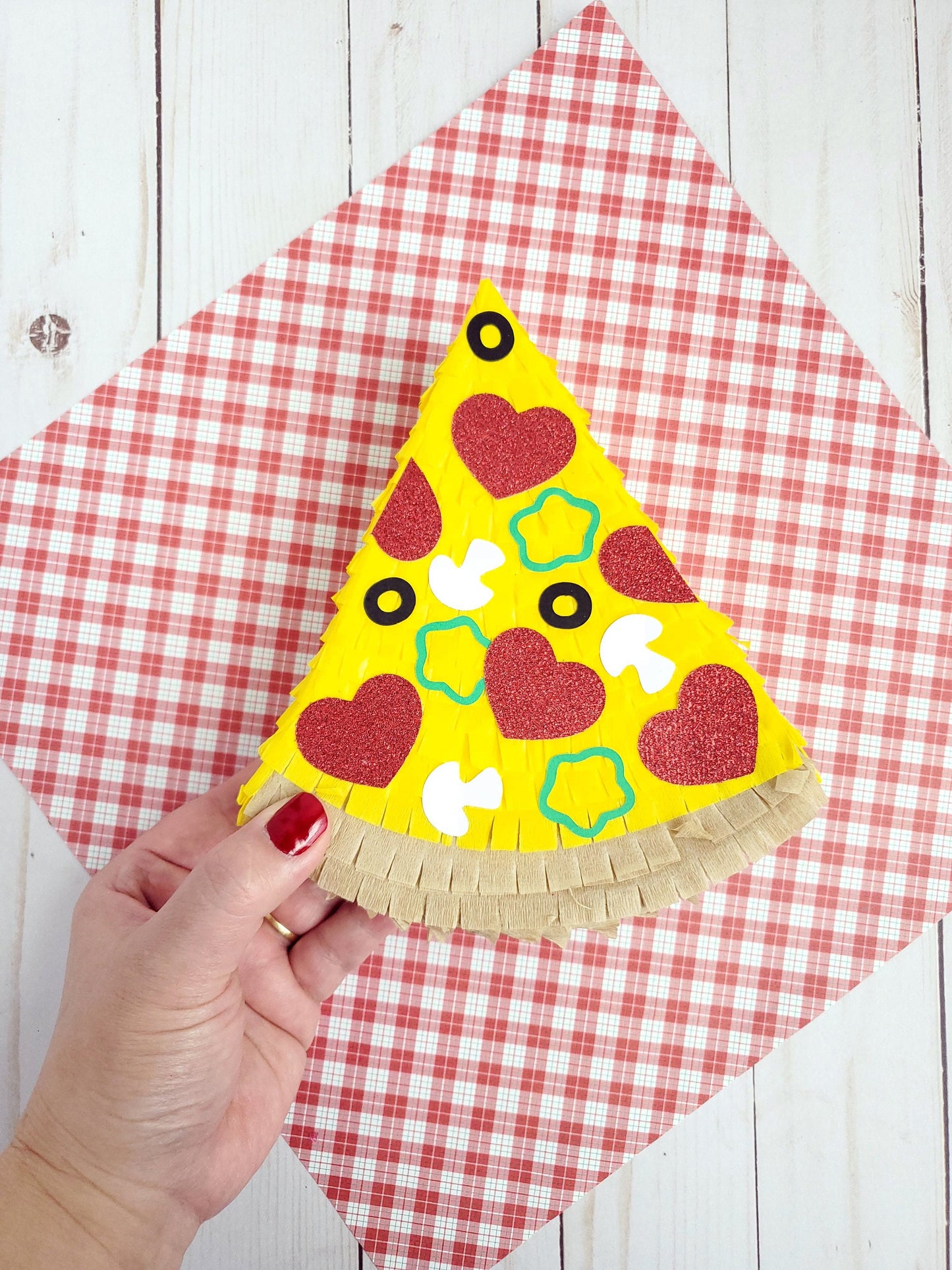 Pizza party 7" mini pinata, Pizza my heart, Galentines party, Pizza theme, Pizza birthday, Pizza slice decor, Mini pizza piñata (Ea)