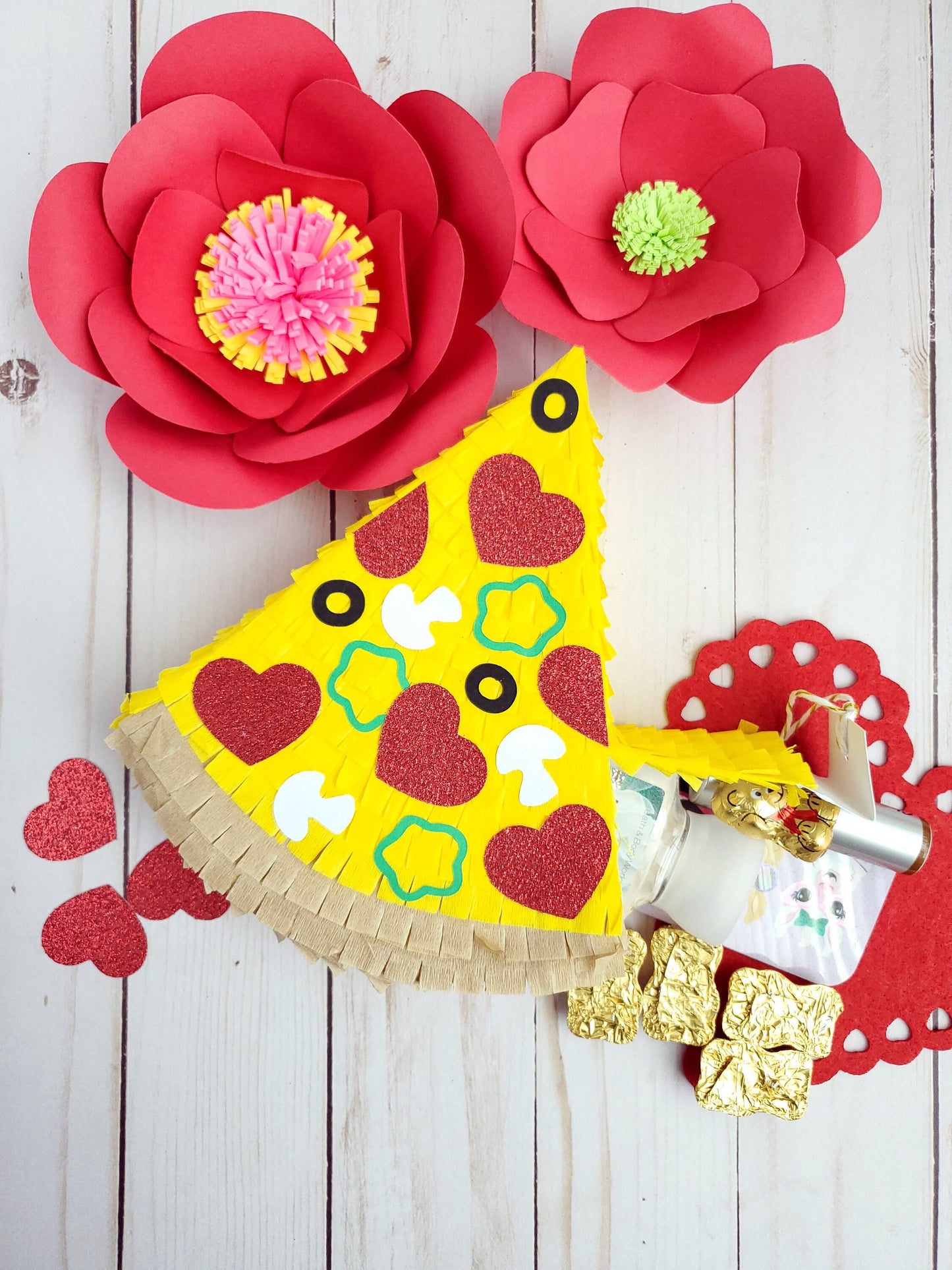 Pizza party 7" mini pinata, Pizza my heart, Galentines party, Pizza theme, Pizza birthday, Pizza slice decor, Mini pizza piñata (Ea)