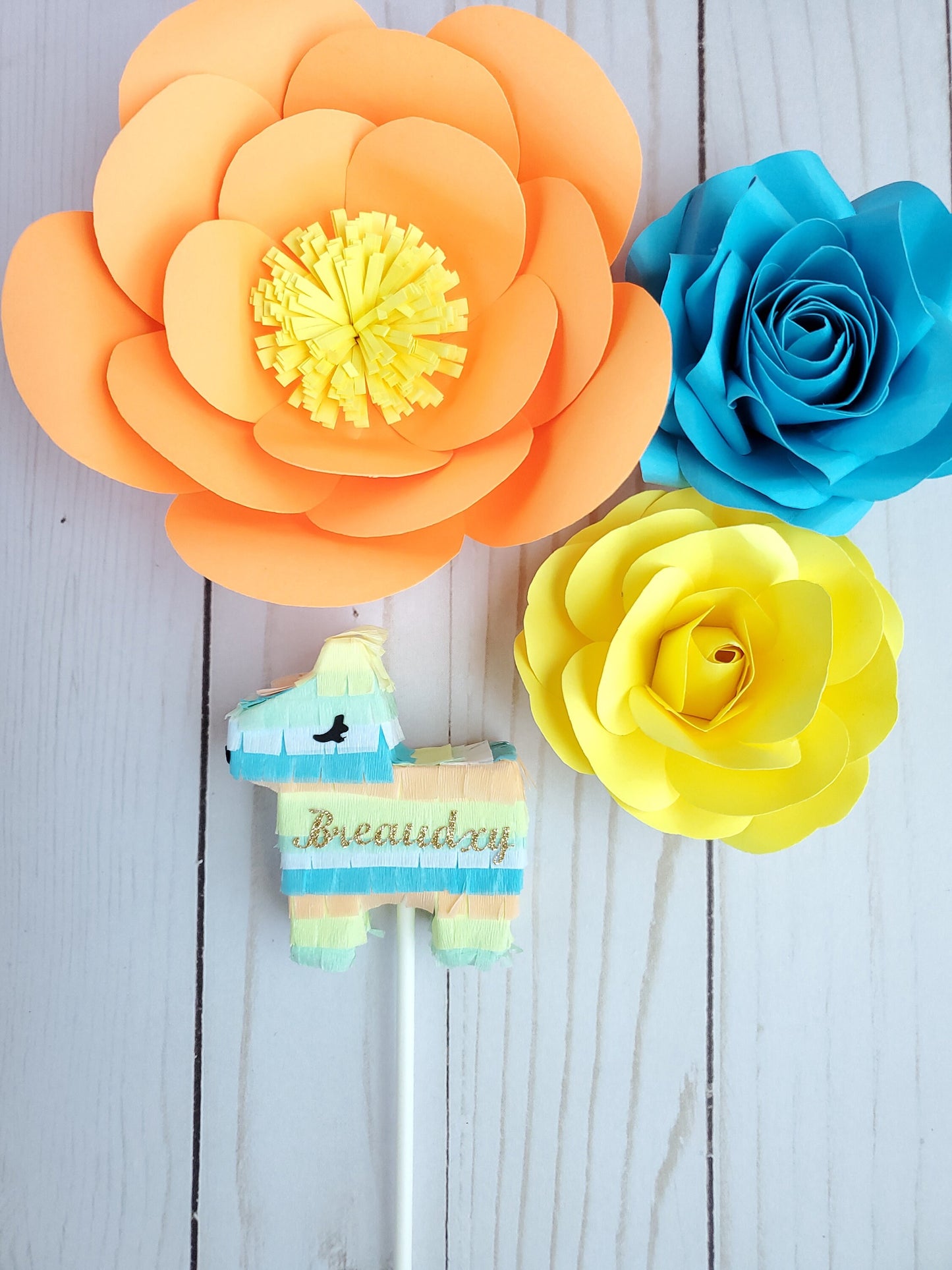 Personalizable mini piñata cake topper, Fiesta baby shower, Fiesta birthday, cinco de mayo, Taco party, Fiesta birthday, taco bout a baby